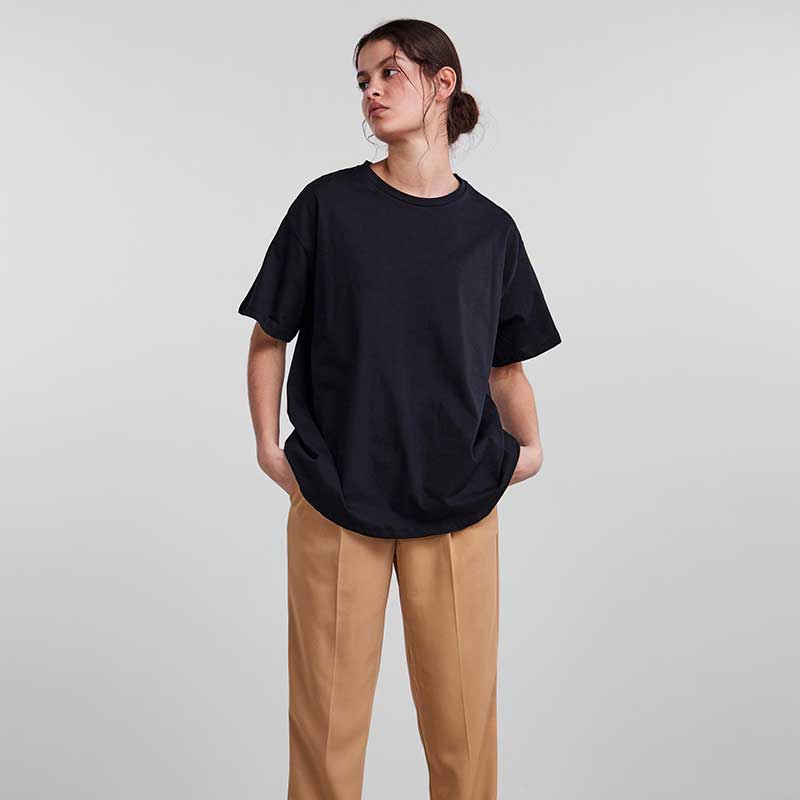 PIECES PCRINA SS OVERSIZED TEE NOOS SORT