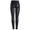 PIECES PCSKIN PARO HW COATED LEGGINGS SORT-fra-PIECES-hos-J BY J Fashion