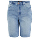 PIECES PCVIA HW MOM SHORTS BLÅ - J BY J Fashion