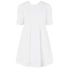 PIECES PCVIBSE 2/4 V-NECK DRESS HVID