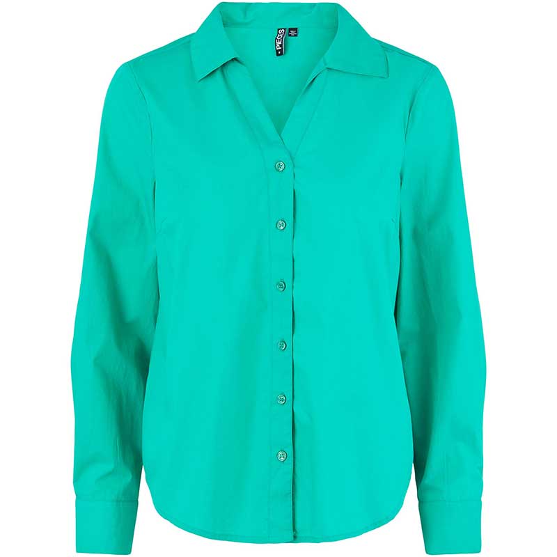 PIECES PCVIDA LS SHIRT BC GRØN