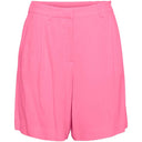 PIECES PCVINSTY HW LINEN BERMUDA SHORTS PINK - J BY J Fashion