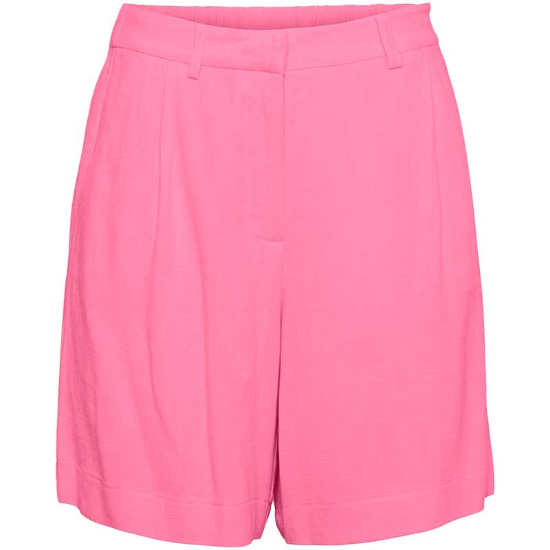 PIECES PCVINSTY HW LINEN BERMUDA SHORTS PINK