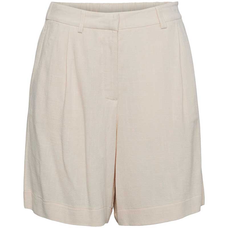 PIECES PCVINSTY HW LINEN BERMUDA SHORTS SAND