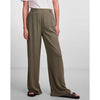 PIECES PCVINSTY HW LINEN WIDE PANTS ARMY