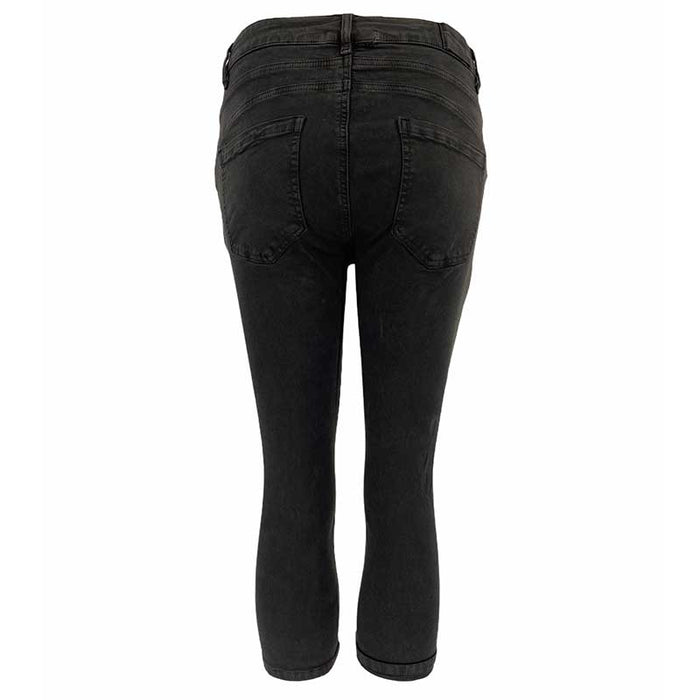 PIRO 715 3/4 BUKSER SORT-fra-PIRO-hos-J BY J Fashion