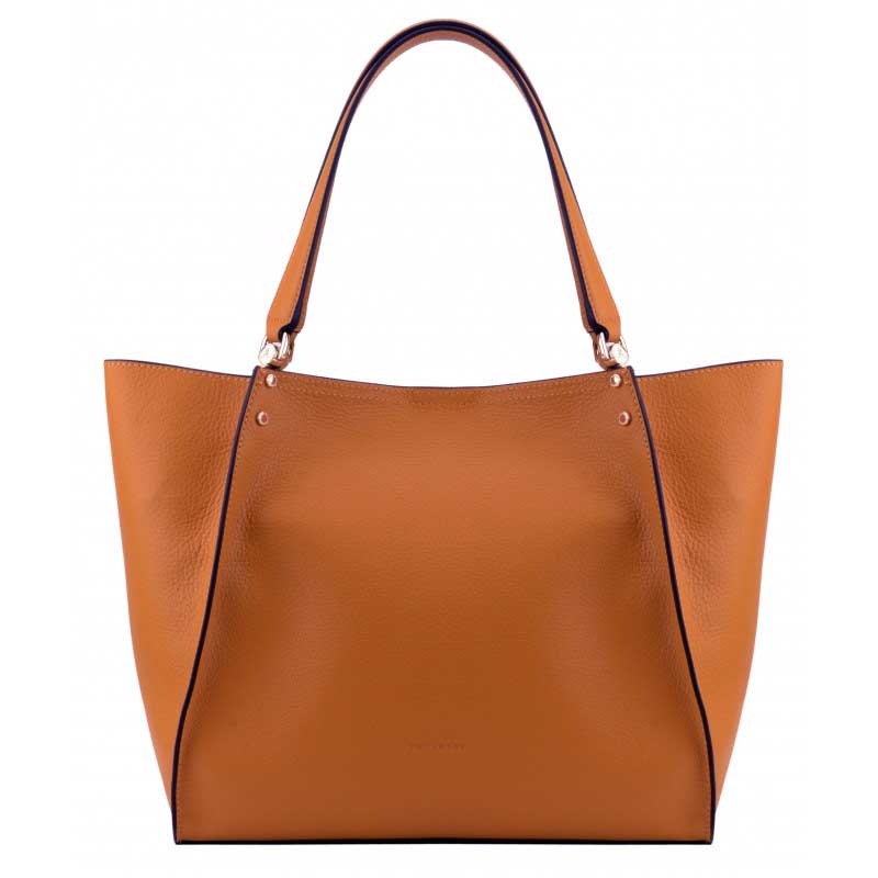 POURCHET PARIS 77032 HEBDO LARGE SHOPPING BAG BRUN-fra-POURCHET PARIS-hos-J BY J Fashion