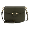 POURCHET PARIS SÉVRES LARGE FLAP BAG ARMY