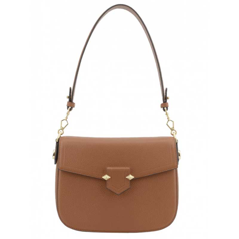 POURCHET PARIS SÉVRES LARGE FLAP BAG CAMEL-fra-POURCHET PARIS-hos-J BY J Fashion