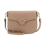 POURCHET PARIS SÉVRES LARGE FLAP BAG SAND