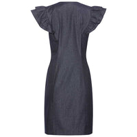 RUE DE FEMME TWILLA DRESS BLÅ-fra-RUE DE FEMME-hos-J BY J Fashion