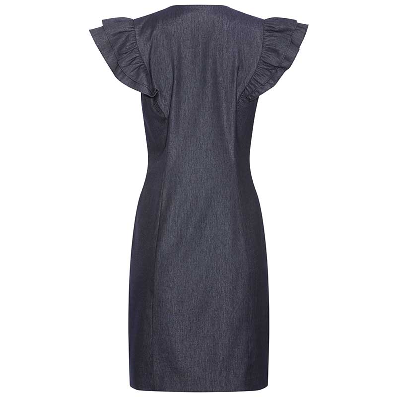 RUE DE FEMME TWILLA DRESS BLÅ-fra-RUE DE FEMME-hos-J BY J Fashion