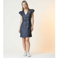 RUE DE FEMME TWILLA DRESS BLÅ-fra-RUE DE FEMME-hos-J BY J Fashion