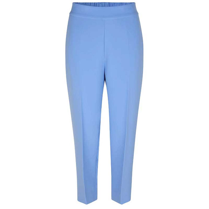 SECOND FEMALE FIQUE CROPPED TROUSERS BLÅ - J BY J Fashion