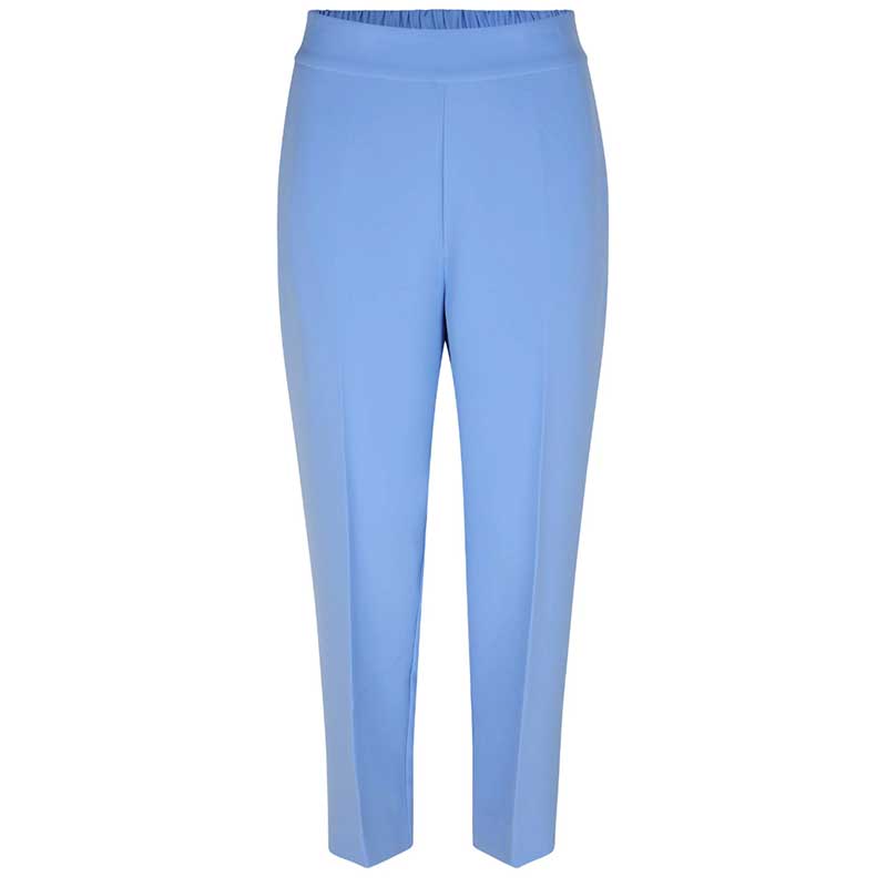 SECOND FEMALE FIQUE CROPPED TROUSERS BLÅ - J BY J Fashion