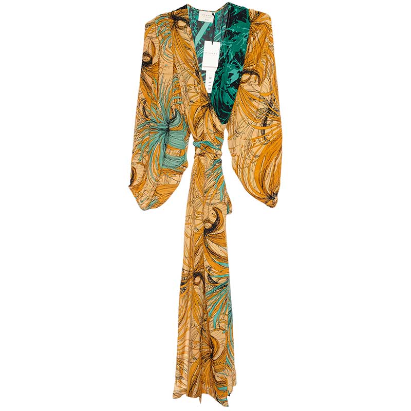 SISSEL EDELBO BRIMHEIM SILK WRAP DRESS 74 SAND