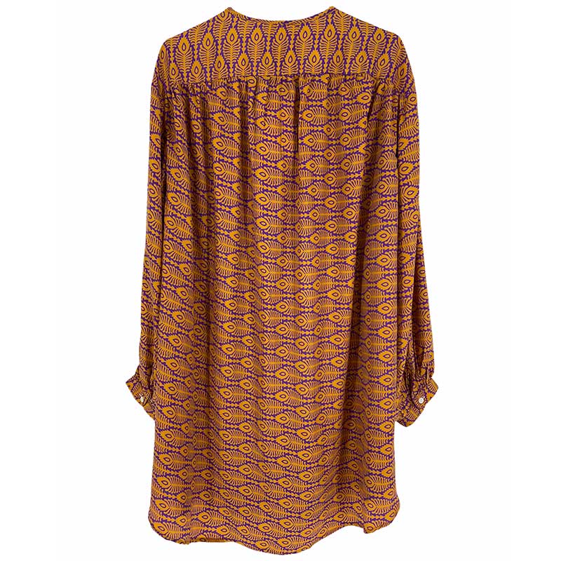 SISSEL EDELBO COLOMBO SHORT SHIRT DRESS ORANGE