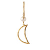 STINE A BELLA MOON EARRING WITH PEARL GULD