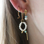STINE A HEAVENLY PEARL DREAM HOOP CHAIN GULD