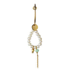STINE A HEAVENLY PEARL DREAM HOOP CHAIN GULD