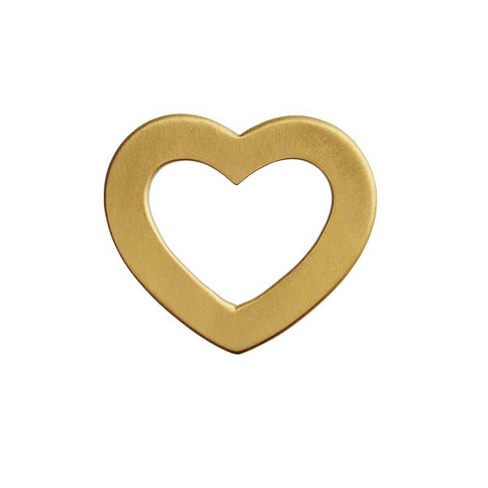 STINE A OPEN LOVE HEART PENDANT GULD - J BY J Fashion