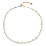 STINE A PERLIE CREME NECKLACE OFF WHITE