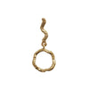 STINE A PETIT WAVY DANGLING CIRCLE GULD