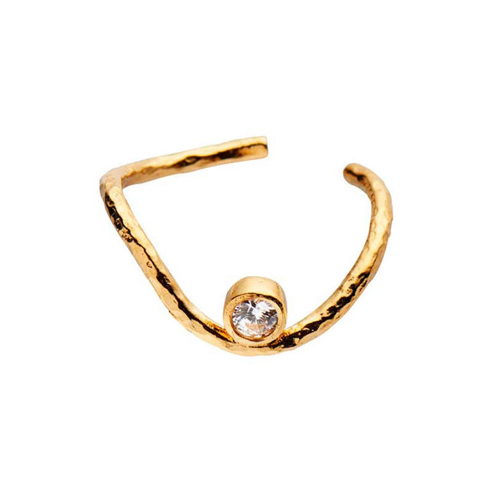 STINE A WAVY EAR CUFF EARRING GULD-fra-STINE A-hos-J BY J Fashion