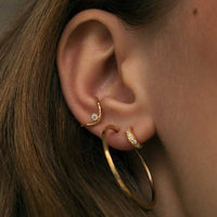 STINE A WAVY EAR CUFF EARRING GULD - J BY J Fashion