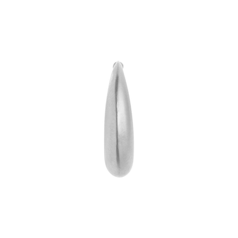 STINE A BIG CROSSANT CREOL EARRING SØLV - J BY J Fashion