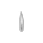 STINE A BIG CROSSANT CREOL EARRING SØLV