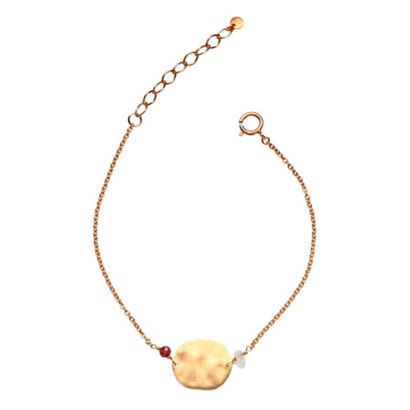 STINE A HAMMERED COIN BRACELET GULD