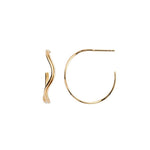 STINE A LOVE WAVE CREOL EARRING GULD