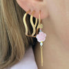 STINE A LOVE WAVE CREOL EARRING GULD